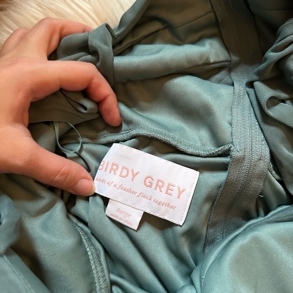 BIRDY GREY Elsye Mesh Dress In Sea Glass - Picture 5 of 6